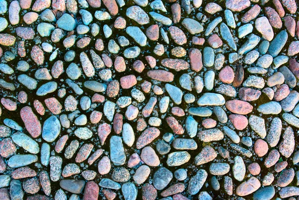 Stone pebble wall — Stock Photo, Image