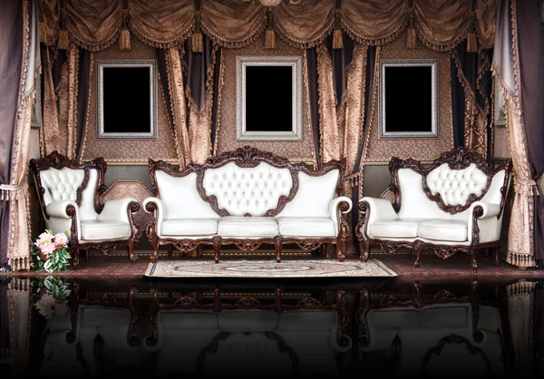 Elegáns vintage szoba. Palace. Stock Kép