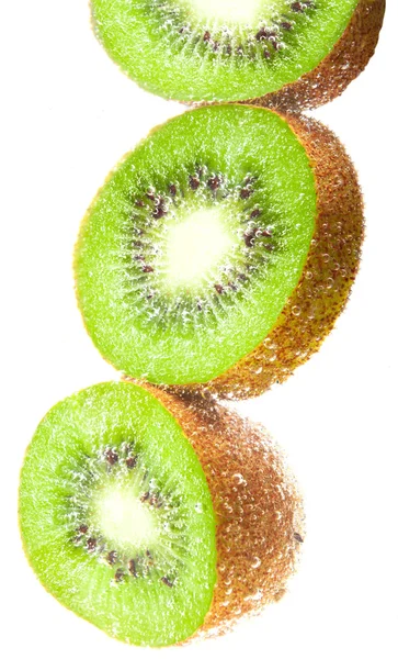 Kiwi ovoce za mokra — Stock fotografie