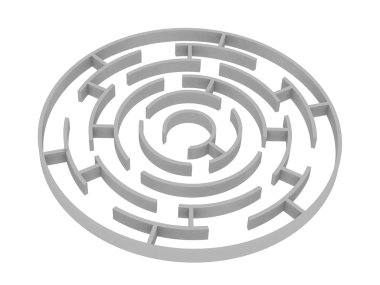 Grey labyrinth clipart