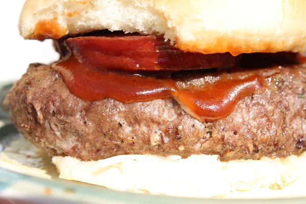 stock image Fat hamburger