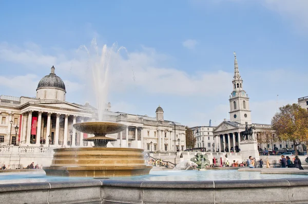 Trafalgar square in Londen, Engeland — Stockfoto