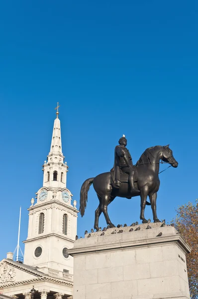 Plac Trafalgar square w Londynie, Anglia — Zdjęcie stockowe