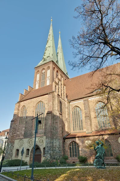Ο Νικολάι kirche στο Βερολίνο, Γερμανία — Φωτογραφία Αρχείου