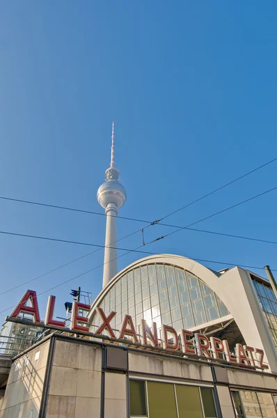 Alexanderplatz, at central Mitte district of Berlin. — Stock Photo, Image