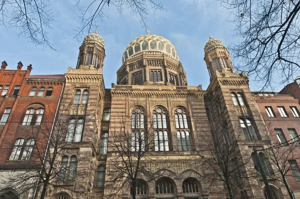 在柏林，德国的新 synagoge — 图库照片