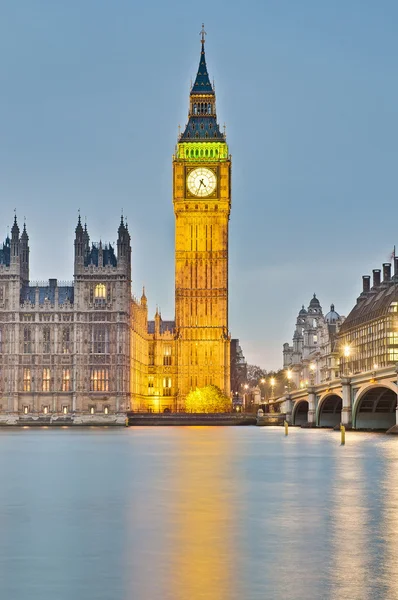 Büyük ben kule saati, Londra, İngiltere — Stok fotoğraf