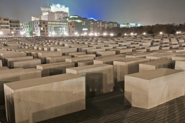 A pele denkmal morrer Juden ermordeten Europa em Berlim, Alemanha — Fotografia de Stock
