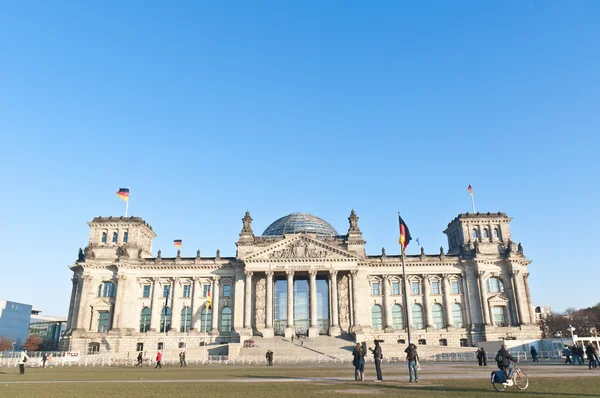 在柏林，德国联邦议院 — 图库照片