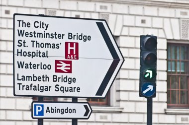 streetsign, Londra, İngiltere