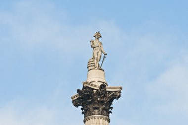 Nelsons Column at London, England clipart