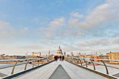 Millennium Bridge at London, England clipart