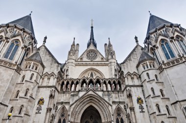 Royal Courts of Justice at London, England clipart