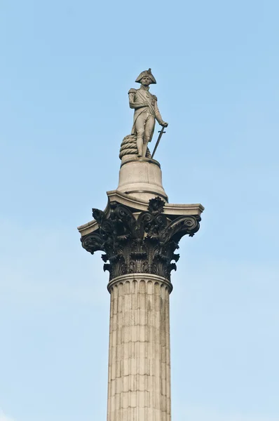 Νέλσονς στήλη στο Λονδίνο, Αγγλία — Φωτογραφία Αρχείου