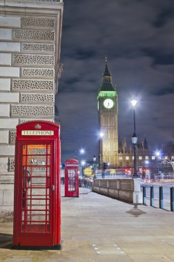 Londra, İngiltere, kırmızı telefon