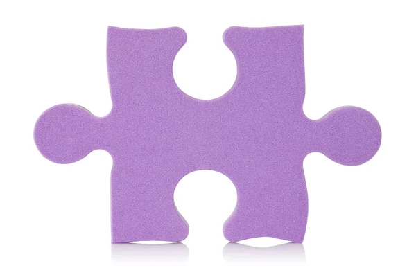 紫色拼图块 — 图库照片