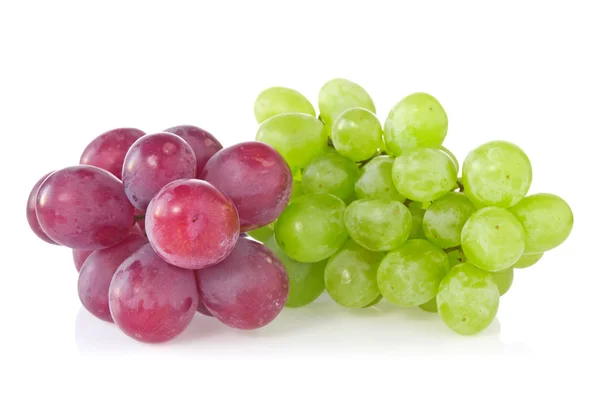 Groene en rode druiven — Stockfoto