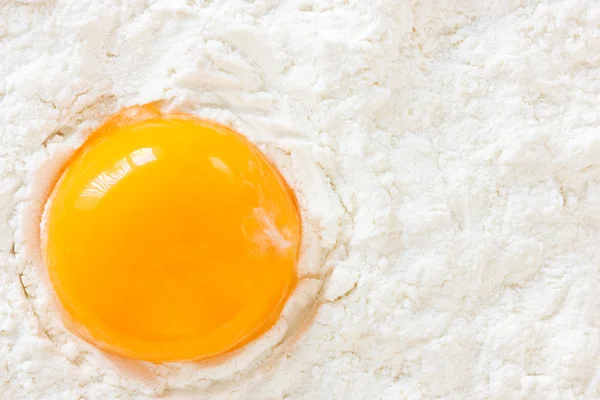 stock image Yolk in the flour