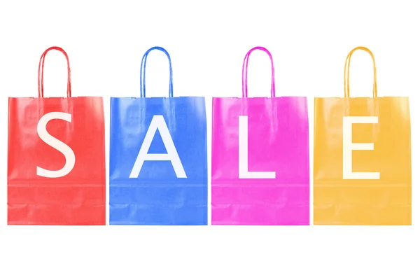 Kleur verkoop shopping tassen — Stockfoto