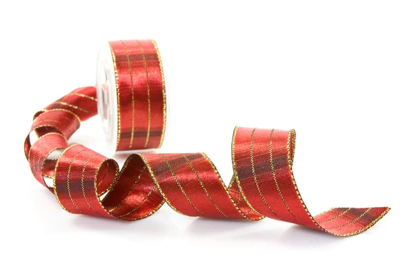 Red festive ribbon — Stock Photo, Image