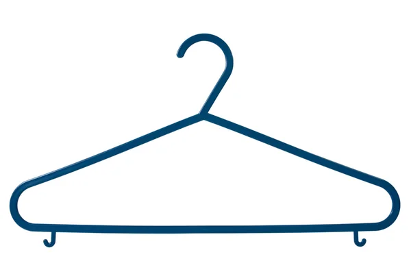 stock image Blue plastic coat hanger