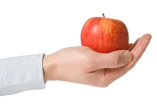 Рука з apple — стокове фото