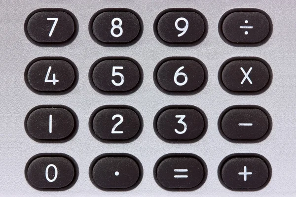 Клавиатура калькулятора крупным планом — стоковое фото