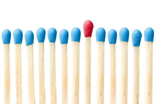 Red match showing leadership concept — Stock Photo, Image
