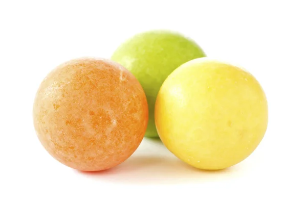 stock image Three color chewing gum balls