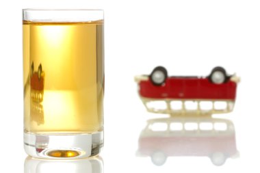 Concept for drinking and driving clipart