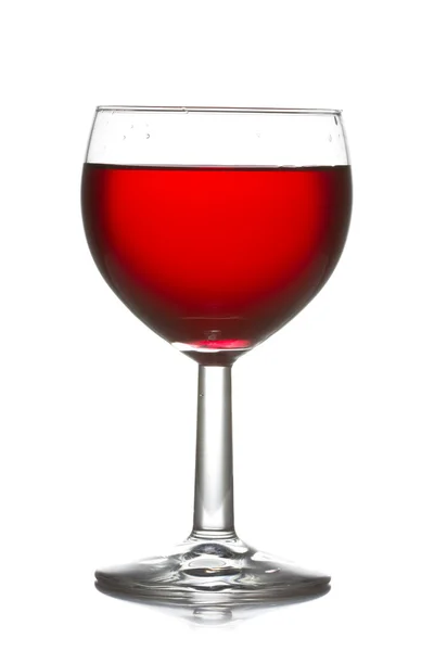 Vinná sklenice s červeným vínem — Stock fotografie