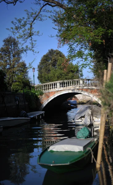 Typische scène van Venetië stad in Italië. — Stockfoto