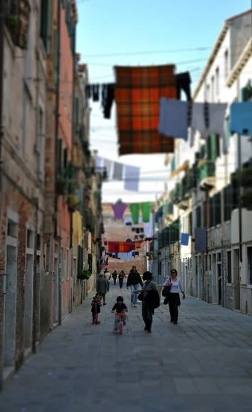 Typical Scene of Venice City in Italy. — Stock Photo, Image