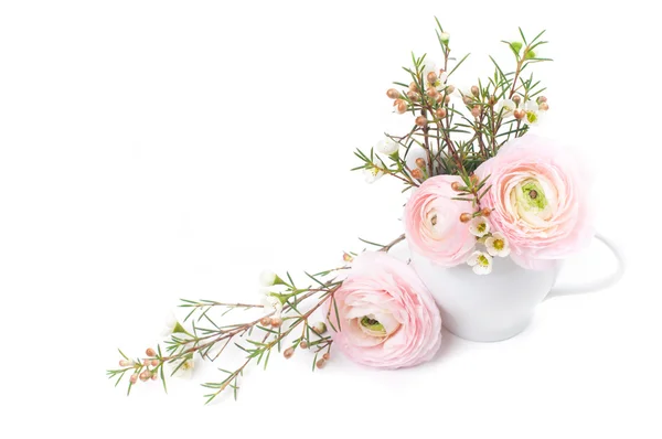Bouquet ranunculus merah muda — Stok Foto