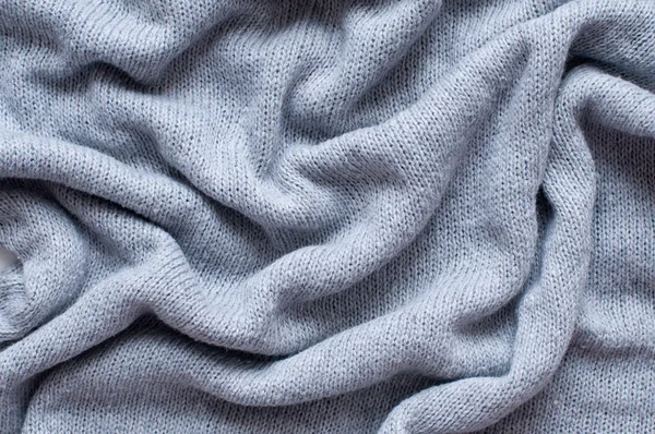 Textura šedá pletená — Stock fotografie