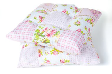 Pillows with floral patterns clipart