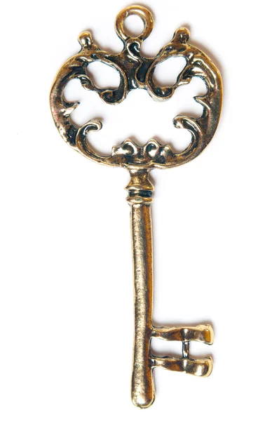 stock image Ornate vintage metal key