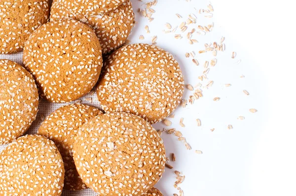Kekse mit Sesam — Stockfoto