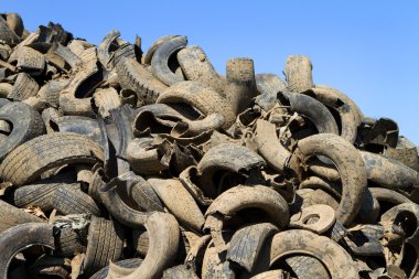 Tire Recycling Yard clipart