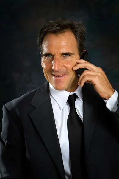 Businessman On Cell Phone — Stock Photo, Image