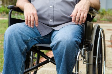 Paraplegic In Wheelchair clipart
