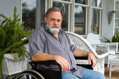 Paraplegic Man clipart
