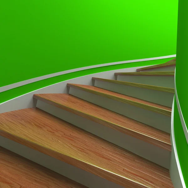 Escadarias em espiral. 3d — Fotografia de Stock