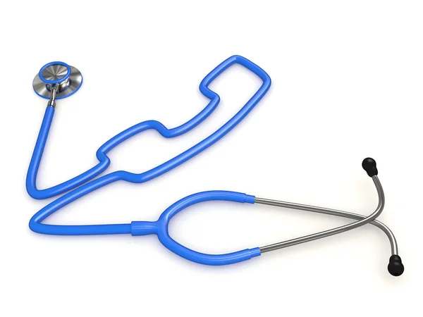 Stethoscope and a silhouette of phone — Stock Photo, Image