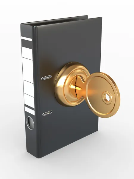 Bezpieczeństwo danych. pamięci flash USB i klucz — Zdjęcie stockowe