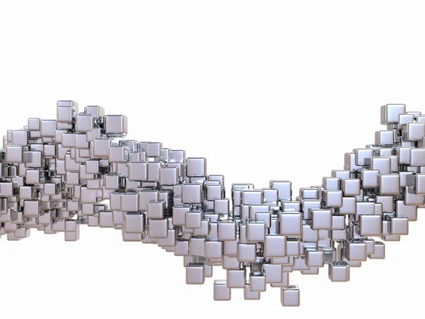 Кубики. Абстрактный цифровой кубический фон. 3d — стоковое фото