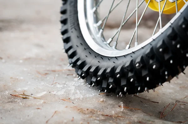 Neumático de motocross bike — Foto de Stock