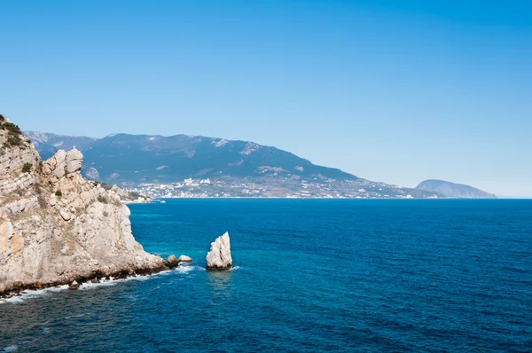 Stock image Beautiful rock on the Black Sea shore