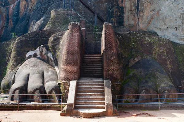 stock image Entrance in ancient rock fortress and palace