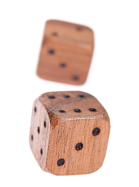 木制骰子 — 图库照片